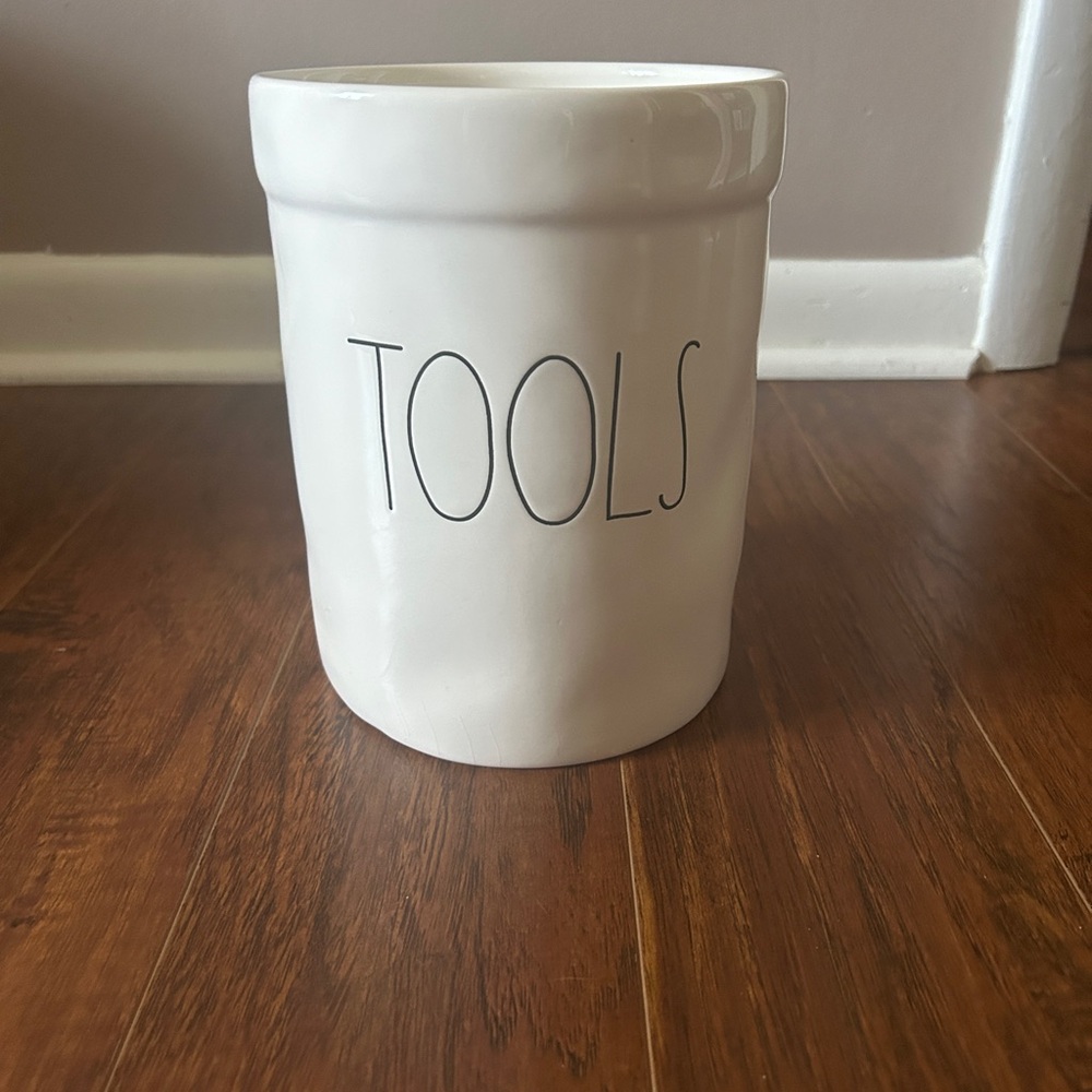 Rae Dunn Cream Ceramic Tools Organizer